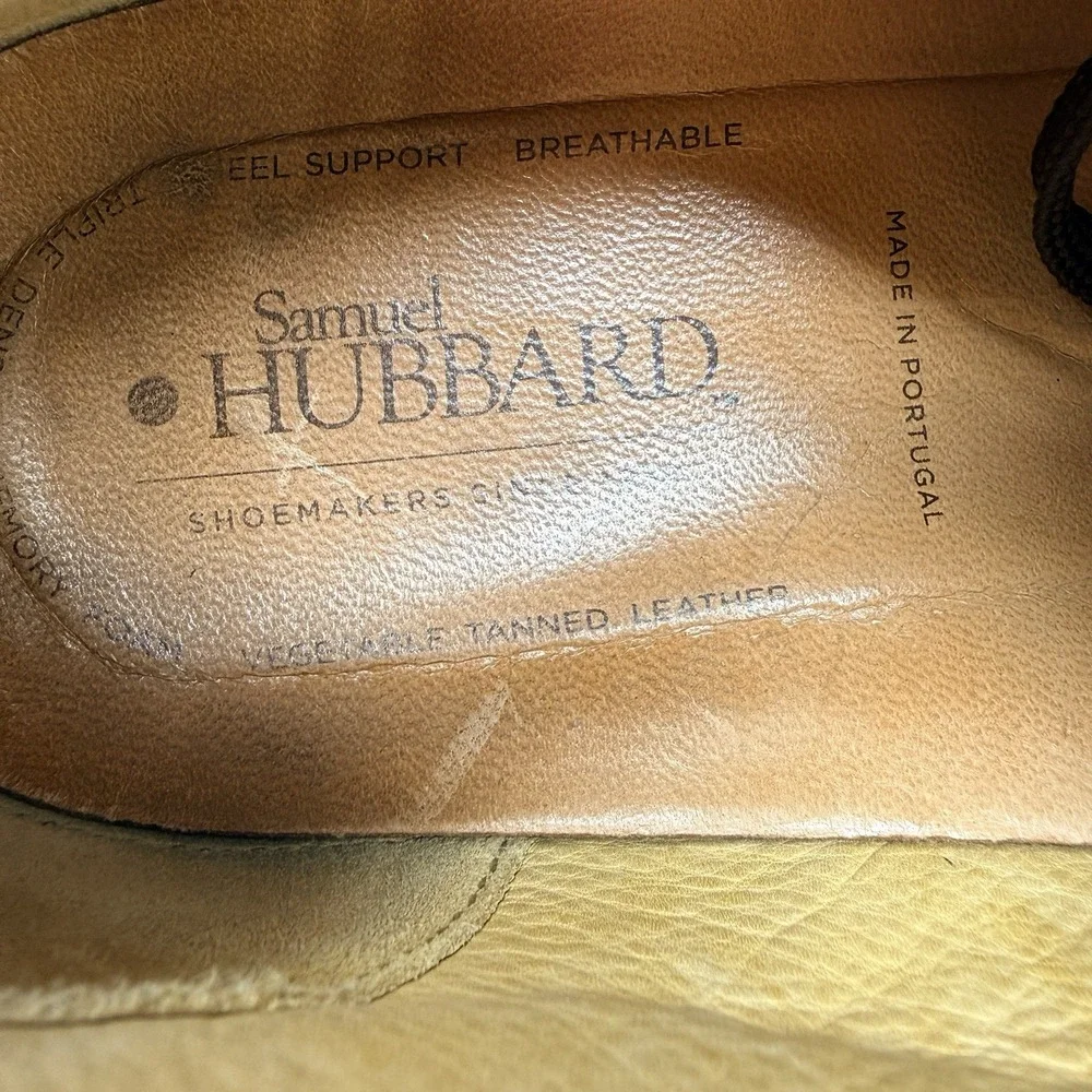 Samuel Hubbard DressFast Dress Sneakers Mens 14 M Brown Leather Cap Toe Vibram